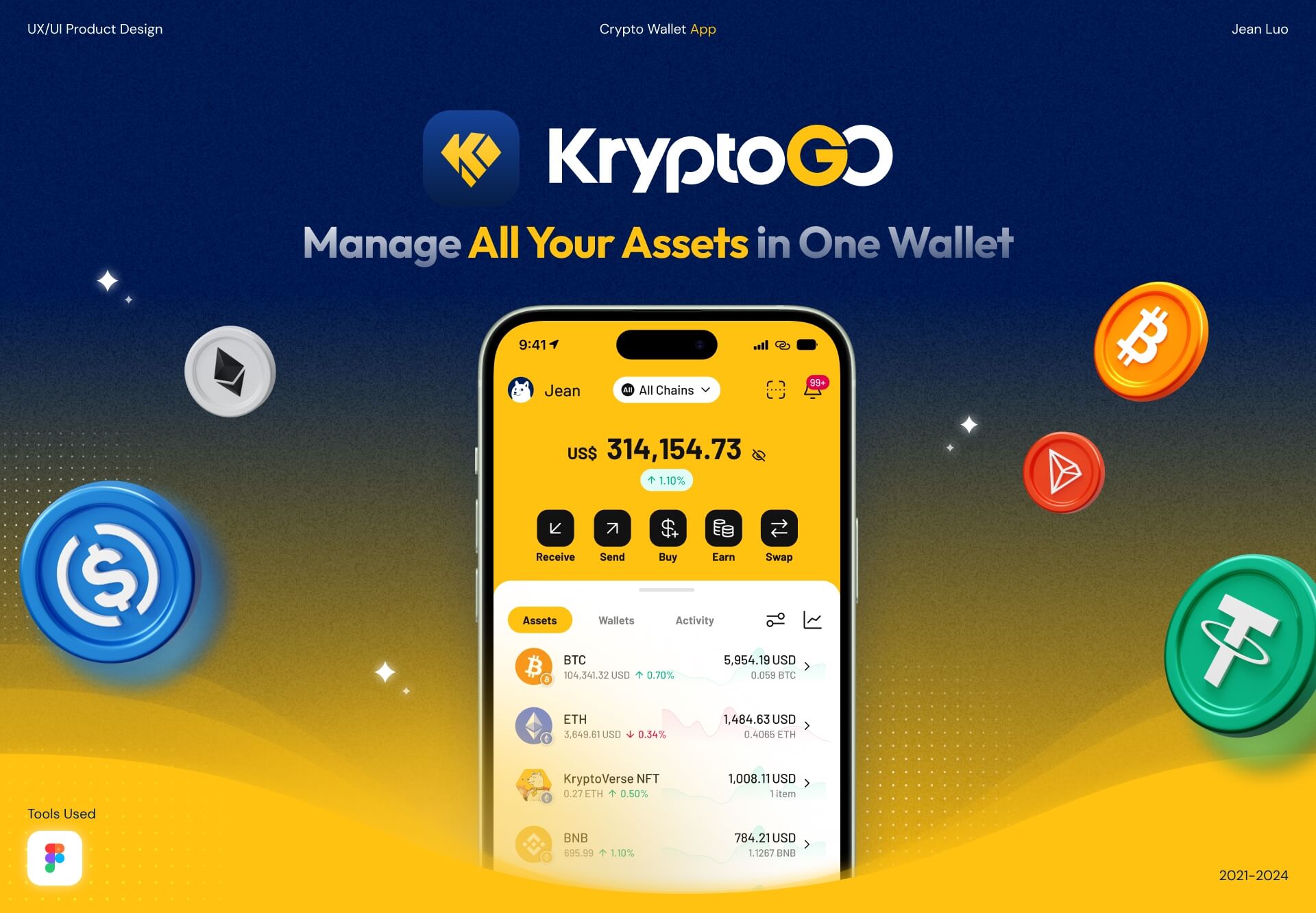KryptoGO Wallet App
